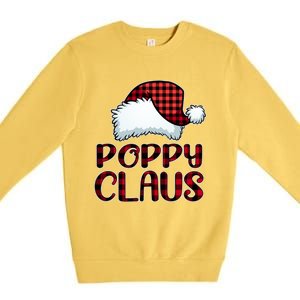 Poppy Claus Christmas Lights Pajama Family Matching Premium Crewneck Sweatshirt