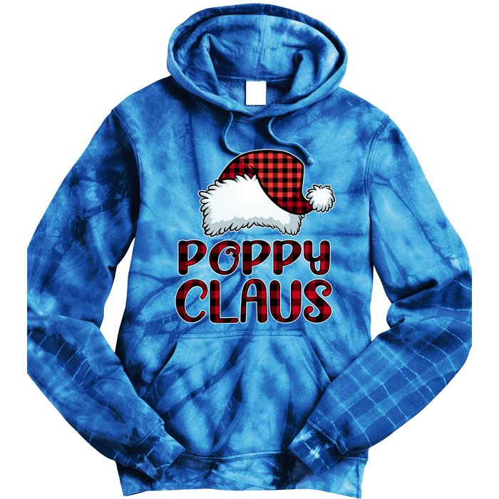 Poppy Claus Christmas Lights Pajama Family Matching Tie Dye Hoodie