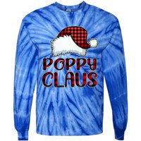 Poppy Claus Christmas Lights Pajama Family Matching Tie-Dye Long Sleeve Shirt