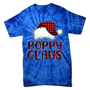 Poppy Claus Christmas Lights Pajama Family Matching Tie-Dye T-Shirt