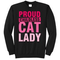 Proud Childless Cat Lady Vintage Design Sweatshirt