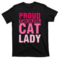 Proud Childless Cat Lady Vintage Design T-Shirt