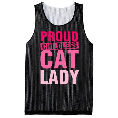 Proud Childless Cat Lady Vintage Design Mesh Reversible Basketball Jersey Tank