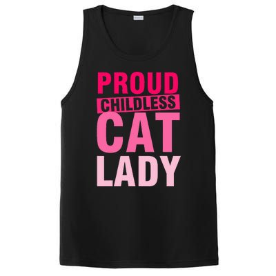 Proud Childless Cat Lady Vintage Design PosiCharge Competitor Tank