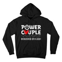 Power Couple Christian Couples Matching Valentines Day Hoodie