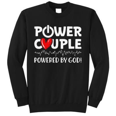 Power Couple Christian Couples Matching Valentines Day Sweatshirt