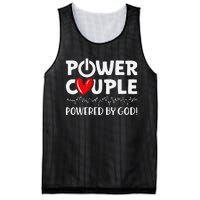 Power Couple Christian Couples Matching Valentines Day Mesh Reversible Basketball Jersey Tank