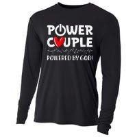 Power Couple Christian Couples Matching Valentines Day Cooling Performance Long Sleeve Crew