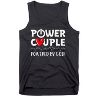 Power Couple Christian Couples Matching Valentines Day Tank Top