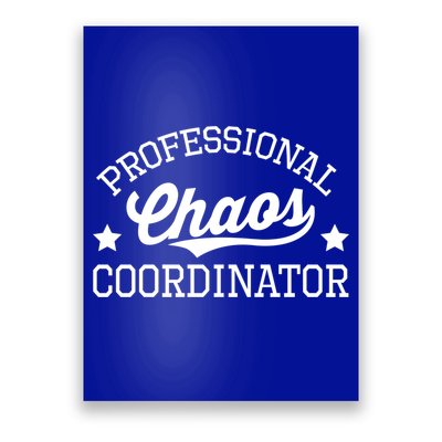 Professional Chaos Coordinator Funny Mom Teacher Gift Poster