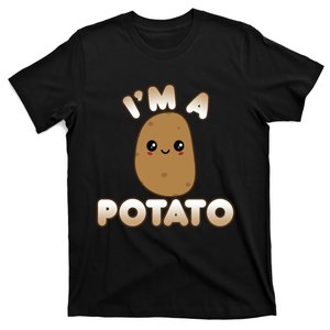 Potato Costume Cute Kawaii Style Smiling IM A Potato T-Shirt