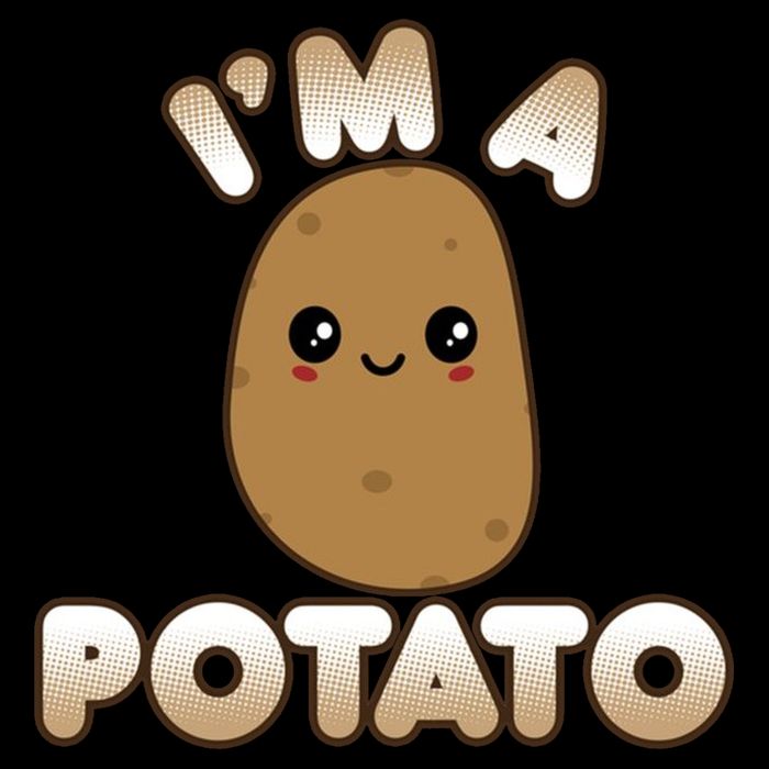 Potato Costume Cute Kawaii Style Smiling IM A Potato Tall T-Shirt