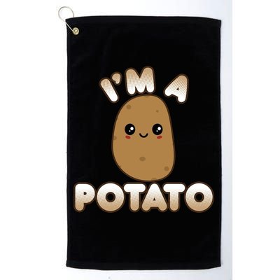 Potato Costume Cute Kawaii Style Smiling IM A Potato Golf Towel