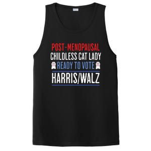 Postmenopausal Childless Cat Lady Ready To Vote Kamala PosiCharge Competitor Tank