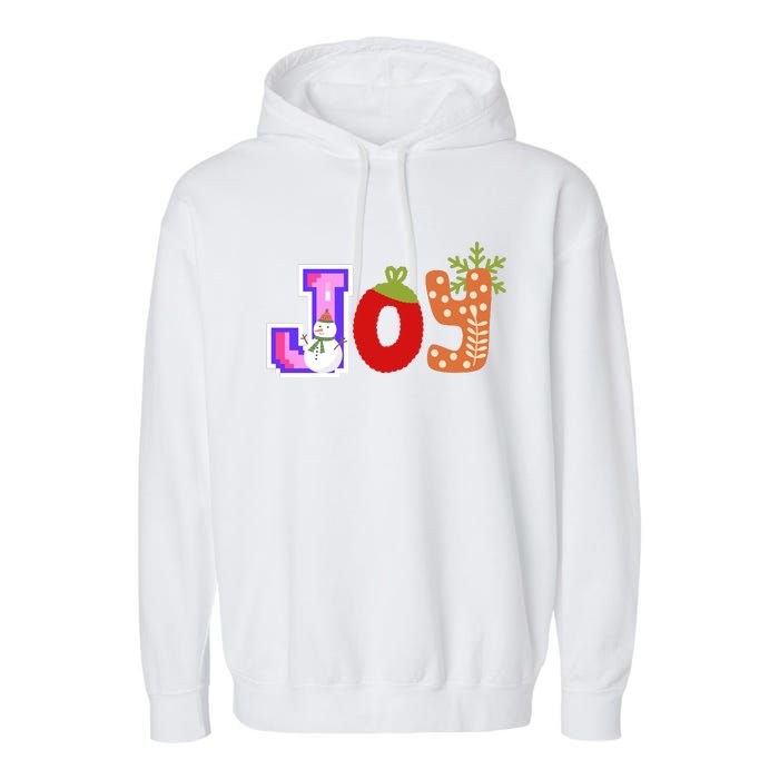 Personalized Christmas Christmas Reindeer Christmas Joytoddlercrew Neck Pul Garment-Dyed Fleece Hoodie