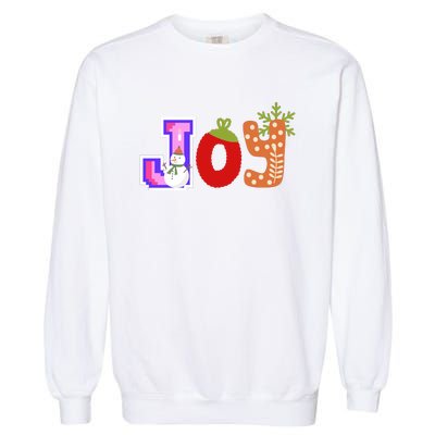 Personalized Christmas Christmas Reindeer Christmas Joytoddlercrew Neck Pul Garment-Dyed Sweatshirt