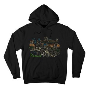 Prague City Charles Bridge Hoodie