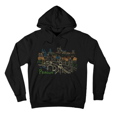 Prague City Charles Bridge Hoodie