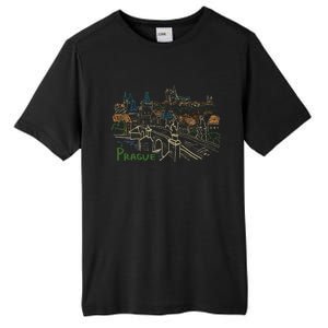 Prague City Charles Bridge Tall Fusion ChromaSoft Performance T-Shirt