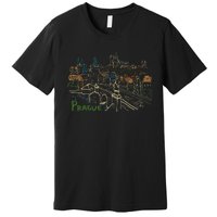 Prague City Charles Bridge Premium T-Shirt