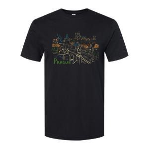 Prague City Charles Bridge Softstyle CVC T-Shirt