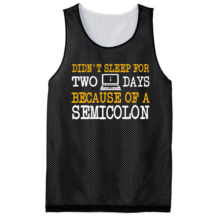 Programmer Coder Computer Software Engineer Web Developer Mesh Reversible Basketball Jersey Tank