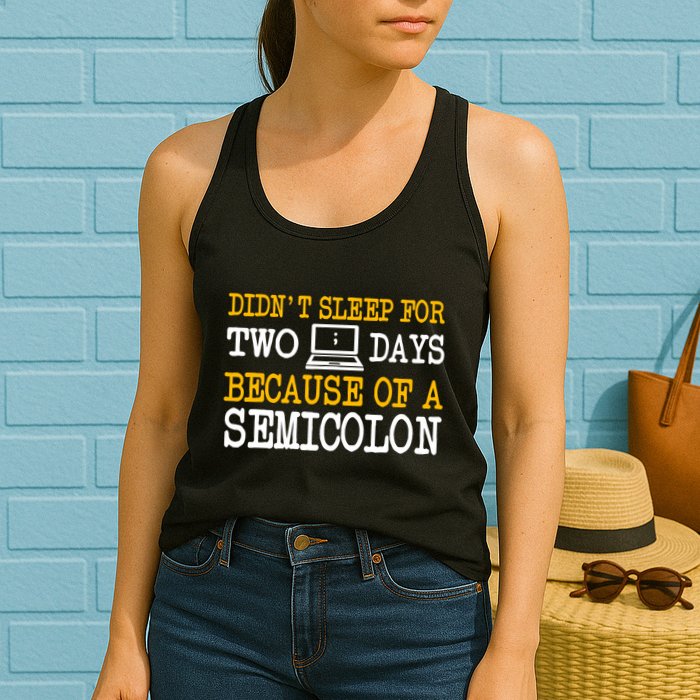 Programmer Coder Computer Software Engineer Web Developer Women's Racerback Tank
