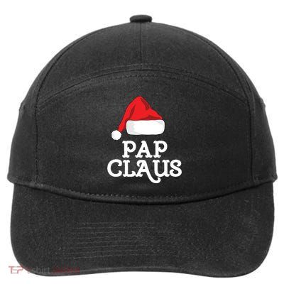 Pap Claus Christmas Family Group Matching Pajama Gift 7-Panel Snapback Hat