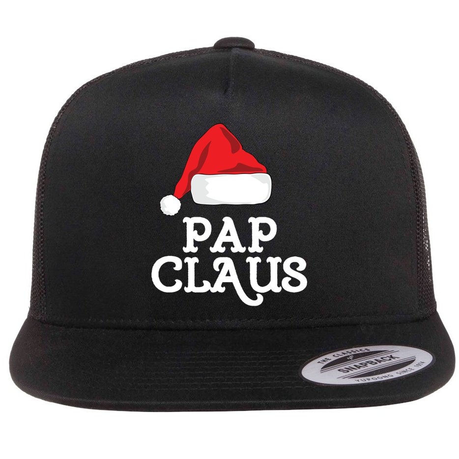 Pap Claus Christmas Family Group Matching Pajama Gift Flat Bill Trucker Hat