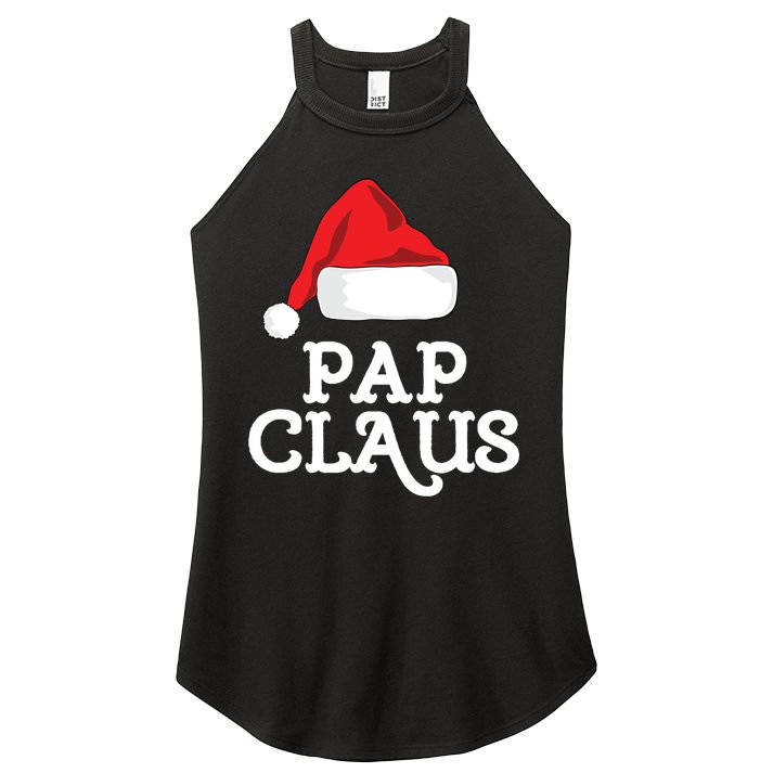 Pap Claus Christmas Family Group Matching Pajama Gift Women's Perfect Tri Rocker Tank