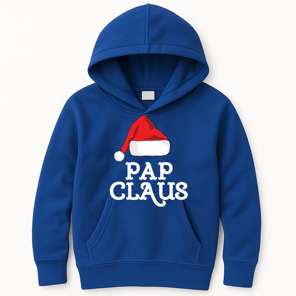 Pap Claus Christmas Family Group Matching Pajama Gift Kids Hoodie