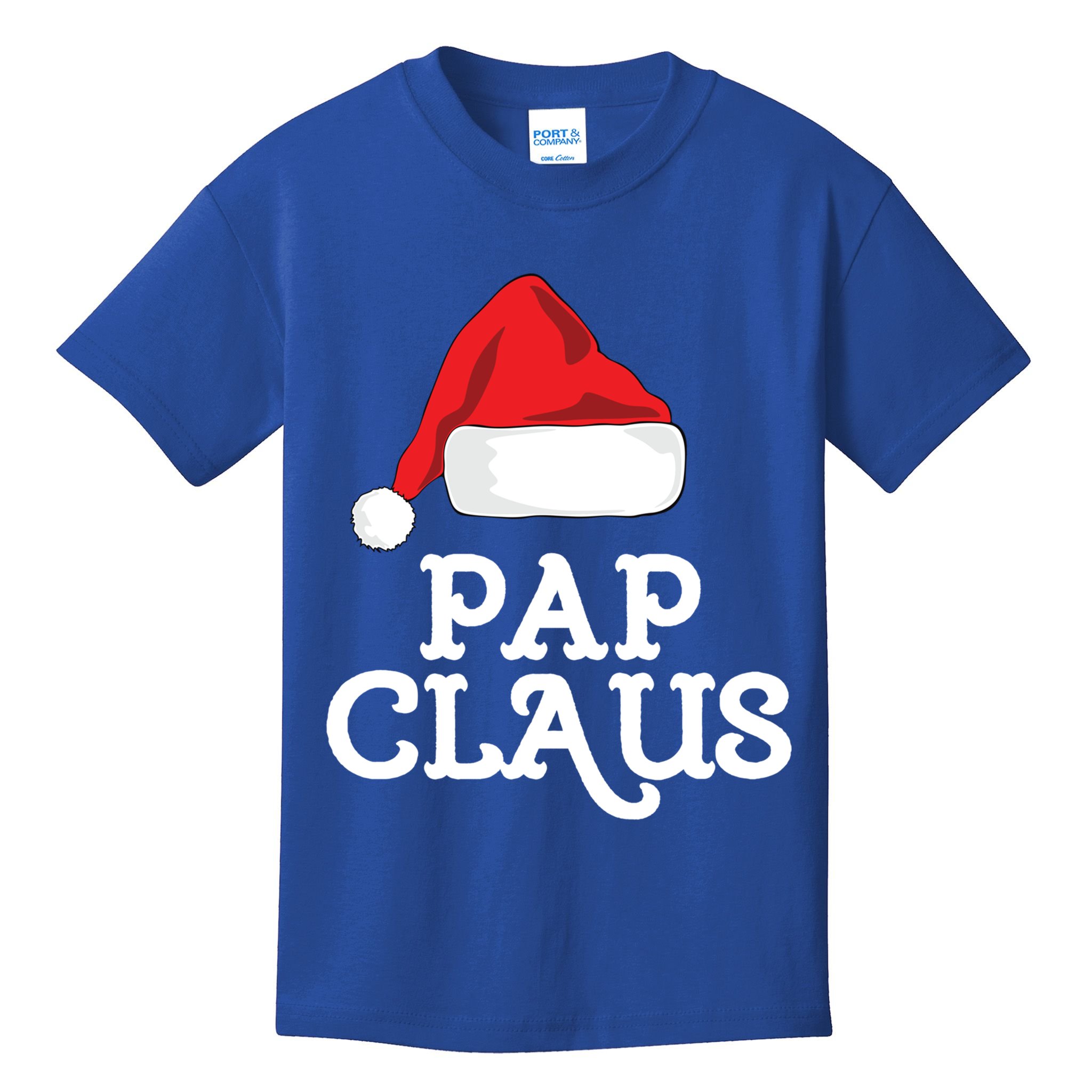 Pap Claus Christmas Family Group Matching Pajama Gift Kids T-Shirt