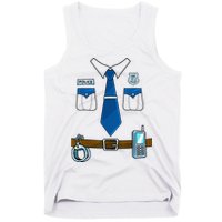 Police Costume Cop Uniform Officer Halloween Tank Top