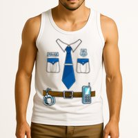 Police Costume Cop Uniform Officer Halloween Tank Top