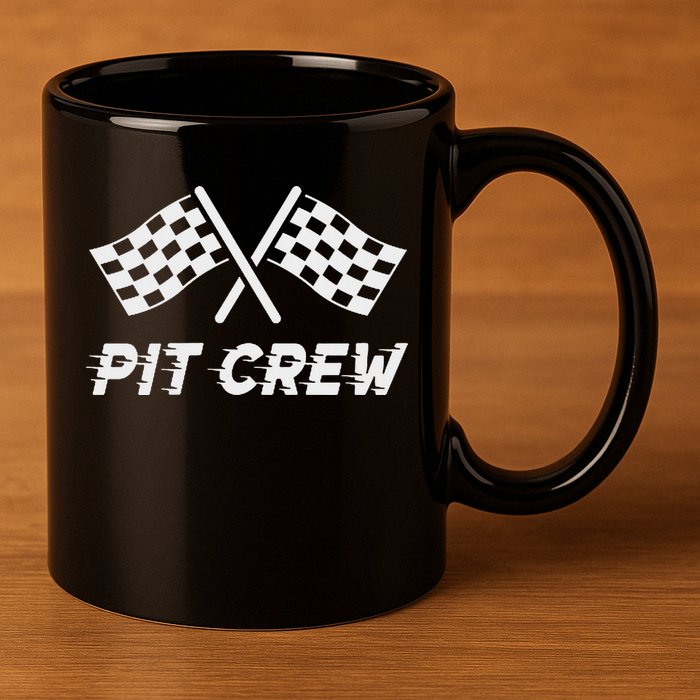 Pit Crew Costume For Racing Car Parties 11oz C Handle Ceramic Mug