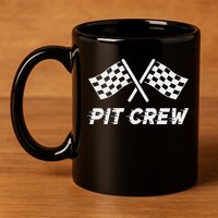 Pit Crew Costume For Racing Car Parties 11oz C Handle Ceramic Mug
