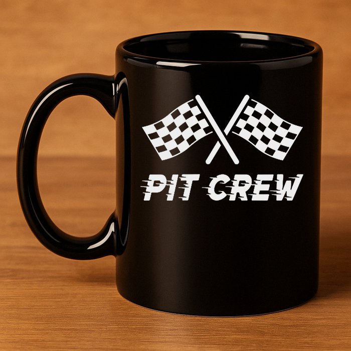 Pit Crew Costume For Racing Car Parties 11oz C Handle Ceramic Mug