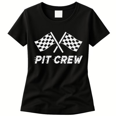 Pit Crew Costume For Racing Car Parties Womens T-Shirt