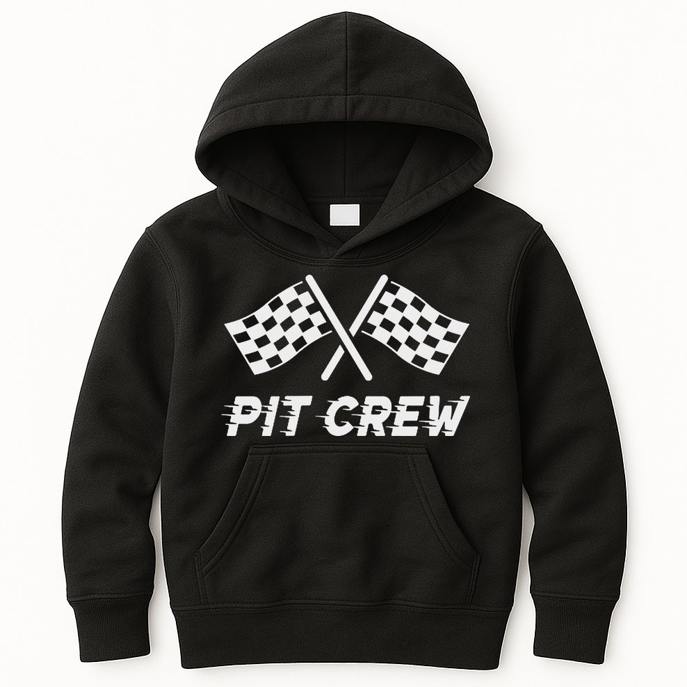 Pit Crew Costume For Racing Car Parties Kids Hoodie