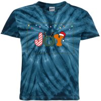 Personalized Christmas Christmas Reindeer Christmas Joytoddlercrew Neck Pul Kids Tie-Dye T-Shirt