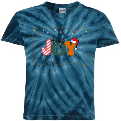 Personalized Christmas Christmas Reindeer Christmas Joytoddlercrew Neck Pul Kids Tie-Dye T-Shirt