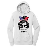 Proud Cane Corso Mom Messy Bun 4th of July Cane Corso Mom Women's Pullover Hoodie