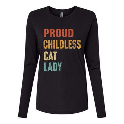 Proud Childless Cat Lady Karma Gift Womens Cotton Relaxed Long Sleeve T-Shirt