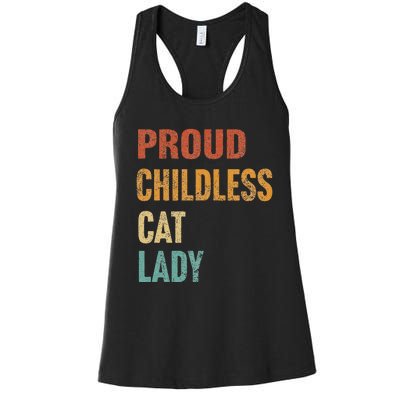 Proud Childless Cat Lady Karma Gift Women's Racerback Tank