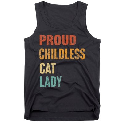 Proud Childless Cat Lady Karma Gift Tank Top