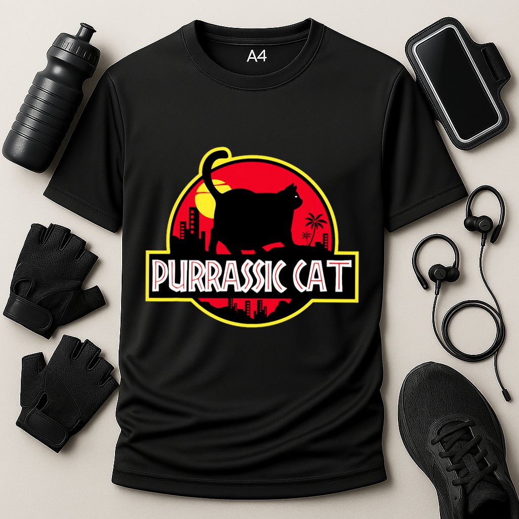 Purrassic Cat Chonk Oh Lawd For Cat Dad Cat Performance Shirt