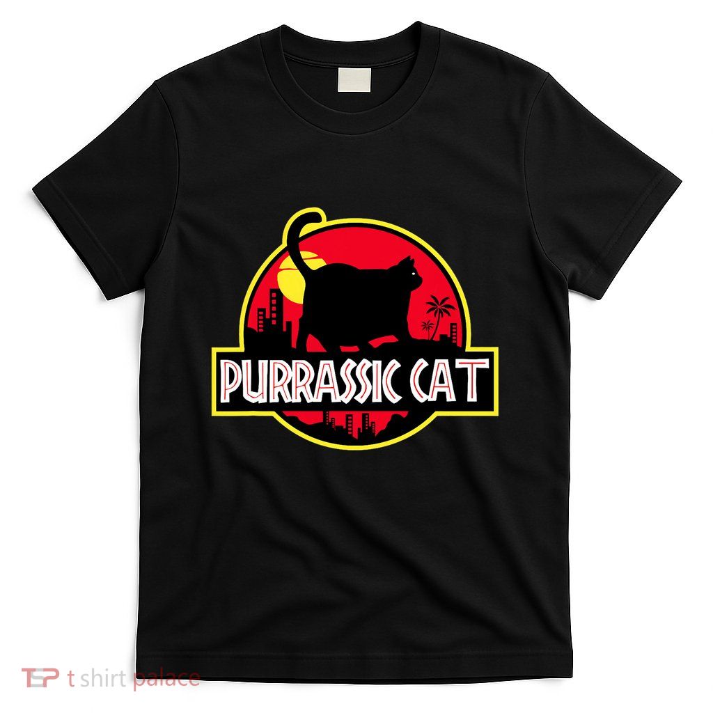 Purrassic Cat Chonk Oh Lawd For Cat Dad Cat T-Shirt