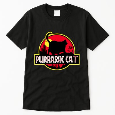 Purrassic Cat Chonk Oh Lawd For Cat Dad Cat Tall T-Shirt