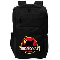 Purrassic Cat Chonk Oh Lawd For Cat Dad Cat Impact Tech Backpack