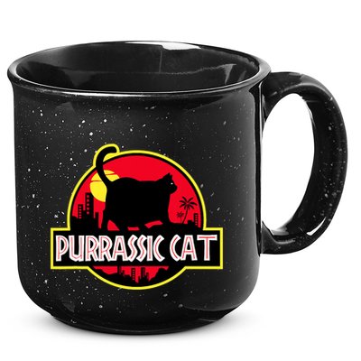 Purrassic Cat Chonk Oh Lawd For Cat Dad Cat 15oz Campfire Ceramic Mug